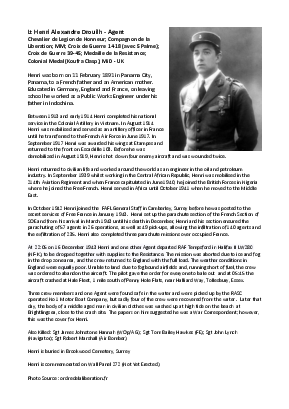 A preview of a PDF biography for Drouilh, Henri Alexandre
